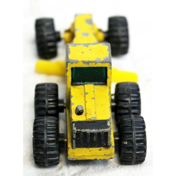 VTG 1994 Tonka Miniature Diecast Yellow Motor Grader Tractor 1:64 Scale 4" Truck - Picture 2 of 9